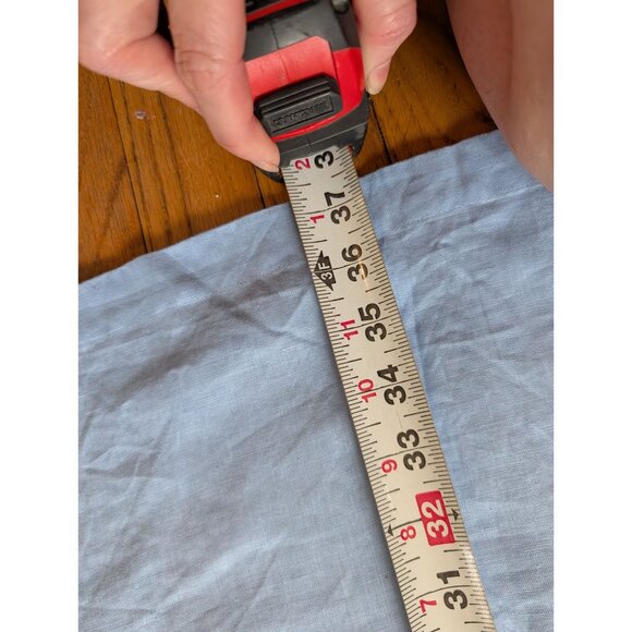 L.L.Bean Womens Light Blue Linen Sleeveless Embroidered Dress Size 12 Regular - Picture 7 of 8